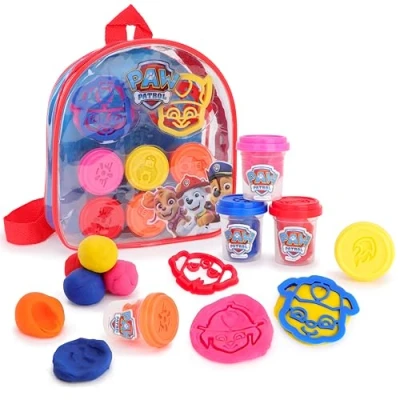 Bild av Toyland® Paw Patrol Kids Dough Ryggsäck Set 5 burkar deg &amp; 4 fräsar ingår Leksaker