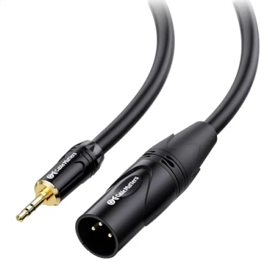 Bild av Cable Matters(1/8 tum) 3,5 mm till XLR kabel 9 fot hane (XLR kabel, uttag, 1/8 kabel)