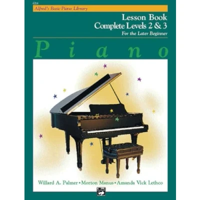 Bild av ALFRED&#039;S BASIC PIANO LIBRARY LESSON 2 3 COMPLETE PIANO: For the Late Beginner