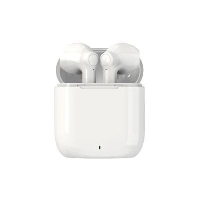 Bild av Denver TWE 39W True Wireless Bluetooth hörlurar trådlösa in ear med mikrofon, laddningsbox och 4,5 timmars speltid, 5.0, vit