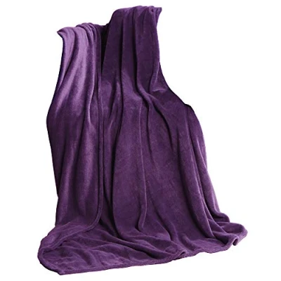 Bild av CelinaTex Fluffig gosig filt, 150 x 200 cm, lila soffa, levande mjuk, mikrofiber, fleece, OEKO TEX TV filt