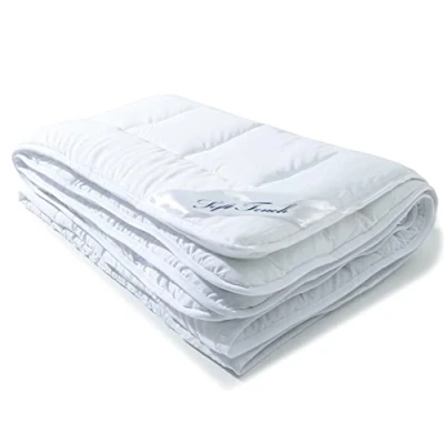 Bild av aqua textil Soft Touch Duo täcke, 200 x 220 cm, ca 2 000 g, fyllning, andas, varm, vinterfilt, OEKO TEX