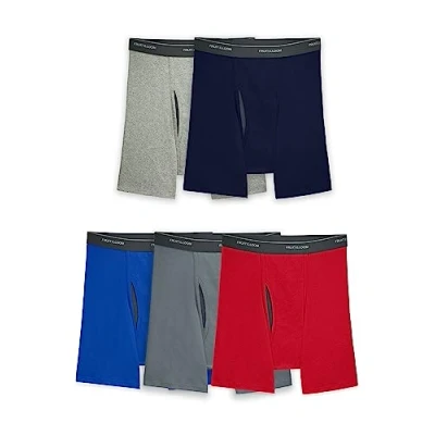 Bild av Fruit of the Loom Coolzone boxershorts för män, fukttransporterande och andningsbara, blandade färger multipack., M