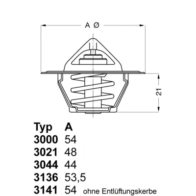 Bild av Termostat, kylvätska Wahler 3000.83