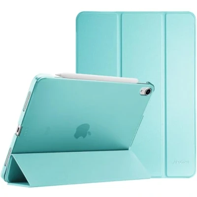 Bild av ProCase Fodral till iPad Air 5:e 2022 / 4:e 2020 10,9 tums, Slimmat Skyddsfodral Smart Folio Book Cover Case Aqua
