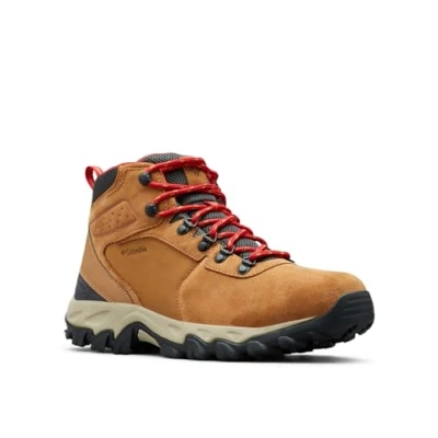 Bild av Columbia Newton Ridge Plus 2 Suede WP Men&#039;s herr Trekking och vandringskängor med medelhög, Elk/Mountain Red 2024, 40 EU