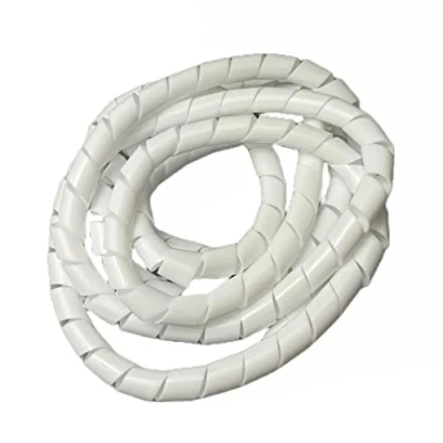 Bild av On1shelf® Kabelprydlig spiralomslag, vit 12 mm (2 m)