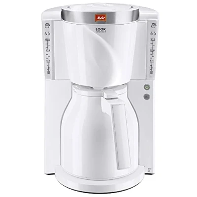 Bild av Melitta Look Therm Selection filterkaffemaskin med termoskanna droppstopp 8 koppar vit (1011 11)