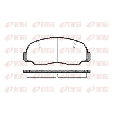 Bild av REMSA 0178.10 Jeu de plaquettes frein Essieu avant DAIHATSU: Rocky SUV Cabriolet, Feroza Soft Top, SUV, BERTONE: Freeclimber 2