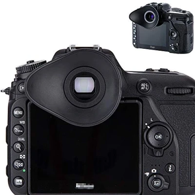 Bild av JJC mjuk silikon ögonkopp för Nikon D7000 serien, D5000 D3000 D750 D610 D600 D300s D300 D200 D100 D90 D80 D70S D70 D60 ersätter DK 20 21 23 24 25 ögonkoppssökare