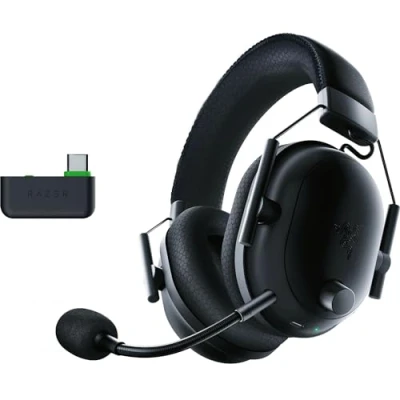 Bild av Razer Blackshark V2 Pro (Xbox) Trådlöst Konsol headset för E Sport Xbox SX &amp; One (Triforce 50mm Membran, HyperSpeed Wireless 2,4 GHz, avtagbar HyperClear Mikrofon) Svart