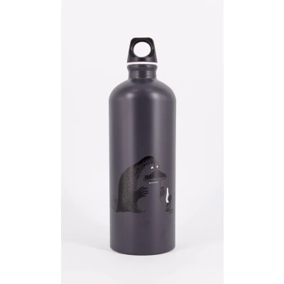 Bild av SIGG X Moomin Mörkö dricksflaska för barn (1,0 L), giftfri vattenflaska med läckagesäkert lock, tillverkad i Schweiz aluminiumflaska vatten