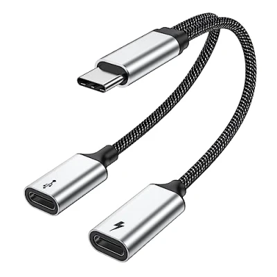 Bild av MOGOOD USB C splitter till hona adapter y kabel (inte för bildskärm) hane 2usb Dual Bus Hub port Mac, Xbox One