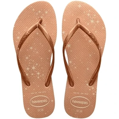 Bild av Havaianas Slim Gloss, flip flops dam, Beige färg, 33/34 EU