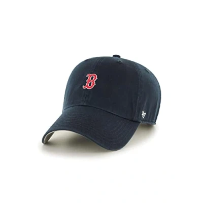 Bild av &#039;47 Brand Clean Up Base Runner Strapback Cap Boston RED SOX B BSRNR02GWS NY mörkblå, storlek: one Size, blå, size