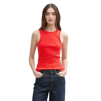 Bild av TOM Tailor Denim Racerback Linne, Storlek: Medium, Scarlet red