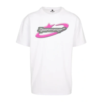 Bild av Upscale by Mister Tee Speed LOGO Tshirt med print, Storlek: Large, White