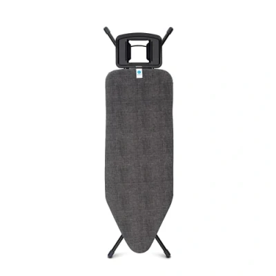 Bild av Brabantia Bügelbrett C, Massive Dampfbügelablage, Solid Strykjärnshållare, Denim Black, C Strykbord (124 x 45 cm)