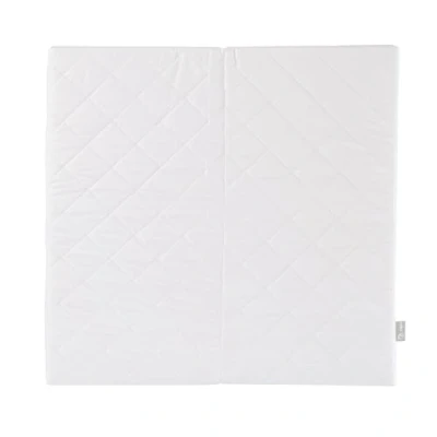 Bild av roba Springgårdsmadrass 100 x cm Madrass för fyrkantiga springgårdar Springgårdsinlägg med avtagbart överdrag Vit quiltad