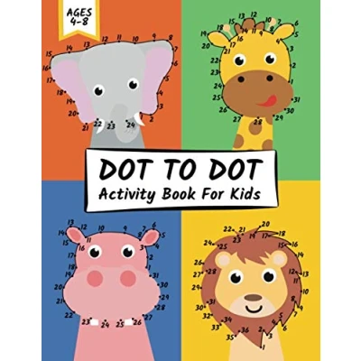 Bild av Dot To Activity Book for Kids Ages 4 8: 100 Fun Connect The Dots Puzzles Boys and Girls Age 6 8 Easy