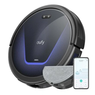 Bild av eufy G50 Hybrid robotdammsugare med torkfunktion och 4 000 Pa stark sugkraft, dynamisk navigering, pro utredningskam, torkplatta för enkel ytrengöring, perfekt djurhår hårda golv