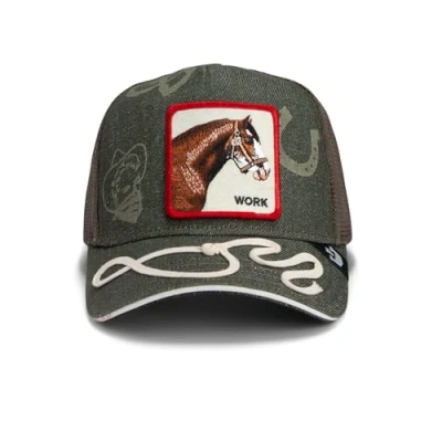 Bild av Goorin Bros. Grön Trucker Keps Double Shift Horse Play Olive A Frame @ Hatstore