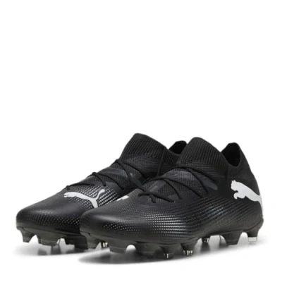 Bild av Puma Future 7 Match FG/AG Fotbollsskor fasta dobbar, Storlek: 39, Black/white Textil/syntet