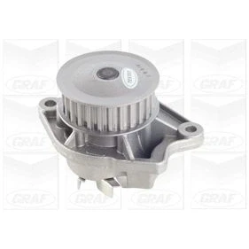 Bild av GRAF PA676 Pompe à eau 27 avec joint d&#039;étanchéite mécanique Tôle d&#039;acier 57,288 pour transmission par courroie de distribution