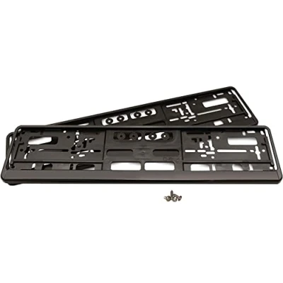 Bild av ATOTOP eTopio 2 nummerskyltshållare bilset inklusive 4 skruvar nummerskylthållare för EU bilregistreringsskylt 520 mm x 110 premium bilnummerskyltshållare bilhållare svart