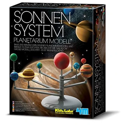 Bild av 4M 68399 Planetarium modell solsystem, KidzLabs byggsats, färgglad