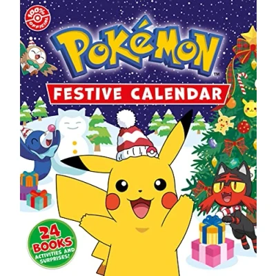 Bild av Pokemon: festive Calendar: A collection of 24 books, activities and surprises!: Brand New for 2023, the perfect Christmas Advent Calendar gift Pokemon fans aged 6 years over