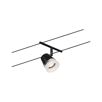 Bild av Paulmann 94464 CorDuo repsystem Spot Cone DC max. 1 x 10 watt utbyggbar svart matt vajer plast GU5,3 vajersystem utan glödlampor