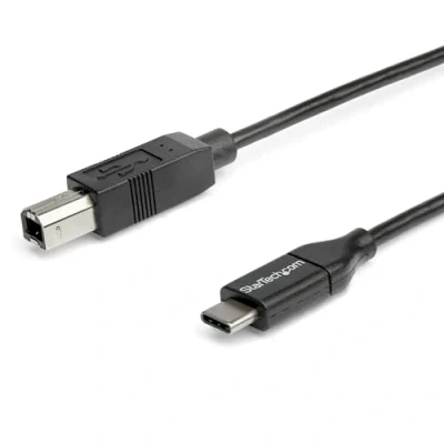 Bild av StarTech.com USB C till B kabel, St/St, 2 m, 2.0, typ skrivarkabel, 2.0 kabel