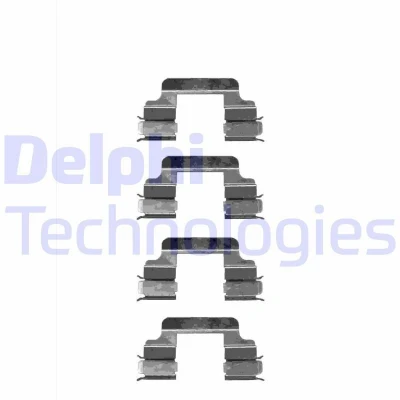 Bild av DELPHI LX0334 Kit d&#039;accessoires, plaquette de frein à disque MERCEDES BENZ: CLK Coupe, Classe C Break, Berline, PEUGEOT: 407 807