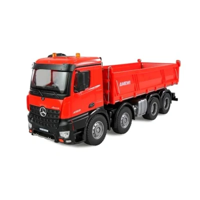 Bild av Amewi Mercedes Benz Arocs dumplingtruckar 8 x 4/4 4WD 1:18 RTR röd, RC fjärrstyrd lastbilsmodell