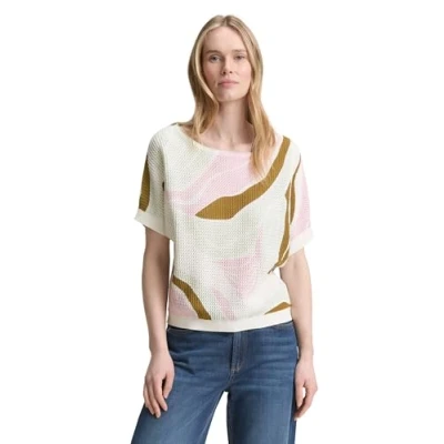 Bild av TOM Tailor Tshirt med print, Storlek: Medium, Whisper white