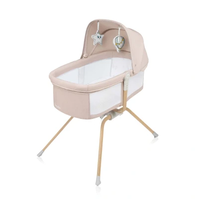 Bild av Lionelo Malin Evo Bedside Crib, Beige Sand