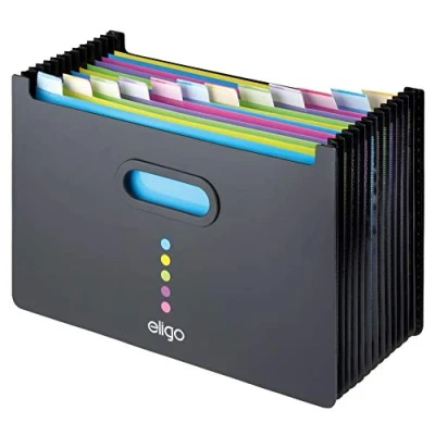 Bild av Snopake Eligo landskap Foolscap 13 Part (Landscape) Svart
