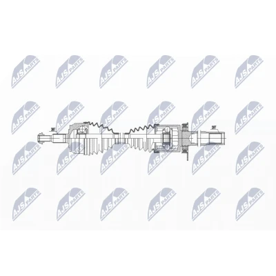 Bild av NTY NPW VW 035 Arbre de transmission Essieu avant droit 952 avec roulement VOLKSWAGEN: Transporter 5, 5 Bus, Multivan (7HM