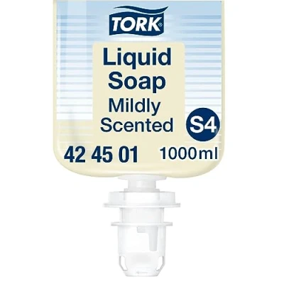 Bild av Tork Milt Parfymerad Handtvätt Flytande Tvål S4, fräsch doft, 1 000 ml, 424501
