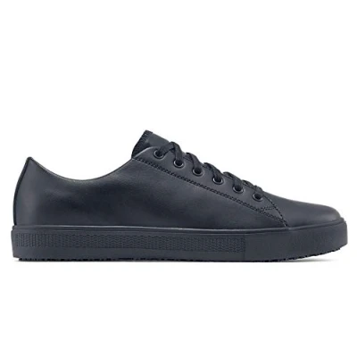 Bild av Shoes for Crews Gamla School Low Rider IV, skor för kvinnor och män med halkfri yttersula, vattenavvisande fjäderlätta, svart, 41 EU