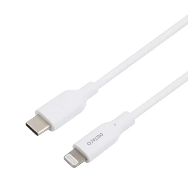 Bild av Deltaco Laddningskabel USB C till Lightning, 2 m, vit
