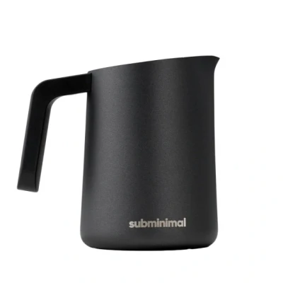Bild av Subminimal FlowTip mjölkkanna Spishäll mjölkskum för premium barista stil kaffedrycker hemma Cappuccino &amp; lattekonst hällkanna 450 ml