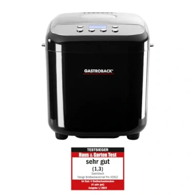 Bild av Gastroback Design Pro, 1 kg, Fördröjd start timer, Tittfönster, Kontroll av färg på skorpan, Hålla sig varm funktion, 500 W