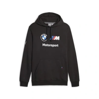 Bild av Puma Standard BMW M Motorsport Essentials Fleece Hoodie för män, svart ah23, 44