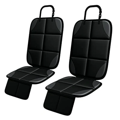 Bild av Bilsätesskydd, 2 pack bilstolskydd för barnstolar, halkfri enkel rengöring baby bilbaksätesskydd, ISOFIX kompatibel(svart)