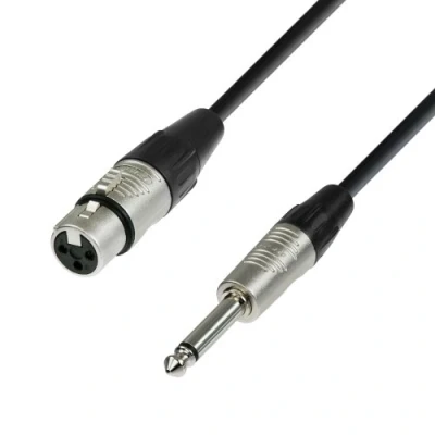 Bild av K4 MFP 0300 mikrofonkabel REAN XLR hona till 6,3 mm kontakt mono 3 m