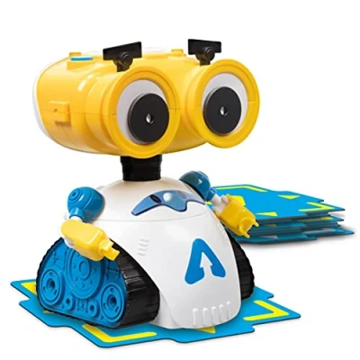 Bild av Xtrem Bots Andy, leksak robot programmerbar, robotleksak, presenter till barn 4 år eller mer, lärorik interaktiv med musik, ljud och LED ljus