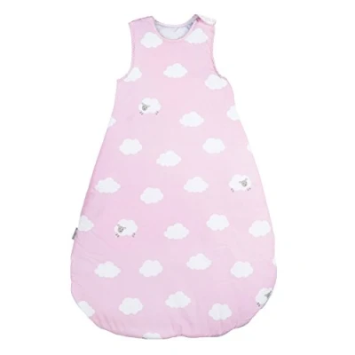 Bild av roba sovsäck lilla moln 90 cm babys helårsbruk andningsbar bomull för barn unisex rosa