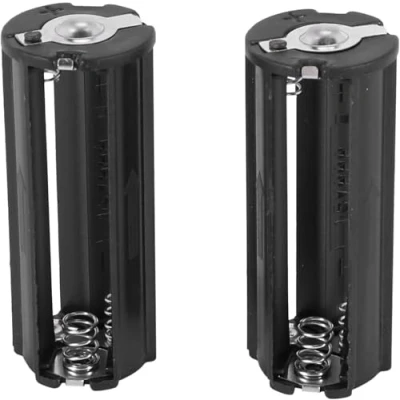 Bild av Happysnow 2 delar svart batterihållare för 3 x 1,5 V AAA batterier ficklampor fackla